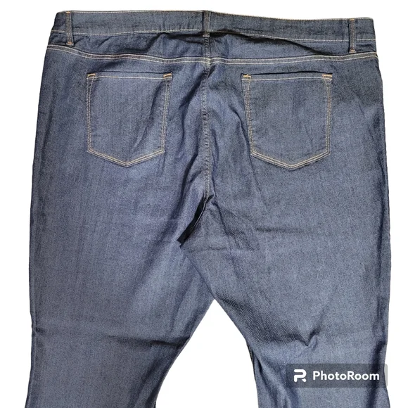 Old navy womens plus size 26 long Super skinny mid-rise blue wash new 48"X31" - Picture 3 of 5